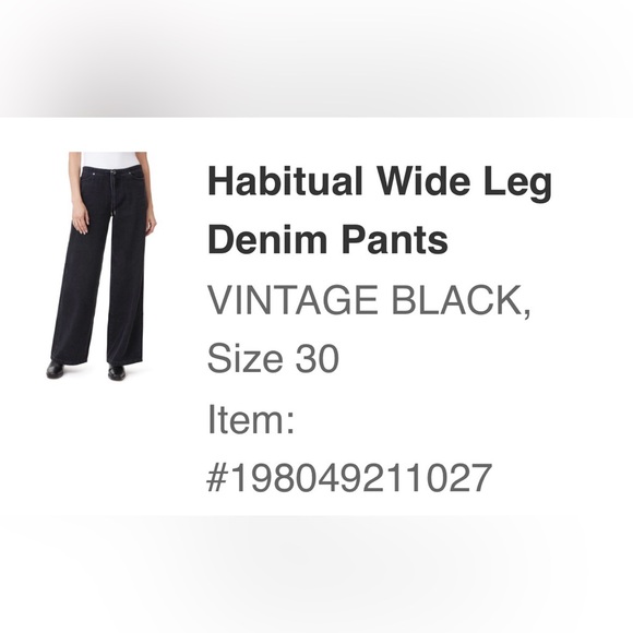 Habitual Women's Wide Leg Black Jeans - Picture 5 of 5